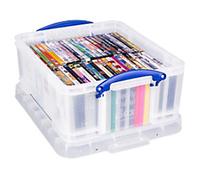 Really Useful Box Plastic Storage Box 18 L Transparent 39 x 48 x 20 cm