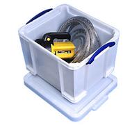 Really Useful Box Plastic Storage Box 35 L White 39 x 48 x 31 cm