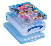 Really Useful Box Plastic Storage Box 4 L Transparent 25.5 x 39.5 x 8.8 cm