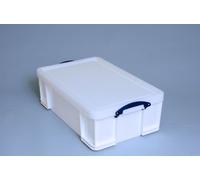 Really Useful Box Plastic Storage Box 50 Litre White Strong