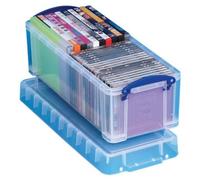 Really Useful Box Plastic Storage Box 6.5 Litre Clear
