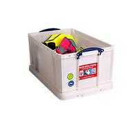 Really Useful Box Plastic Storage Box 64 L White 44 x 71 x 31 cm