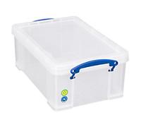 Really Useful Box Plastic Storage Box 9 L Transparent 25.5 x 39.5 x 15.5 cm
