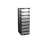 Really Useful Box Plastic Storage Unit 56 L Black, Transparent 35 x 40 x 8.5 cm