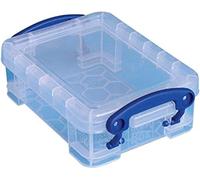 Really Useful Box - Set of 6 Storage Boxes, 0.2 Litre Capacity - Including Lids, Transparent