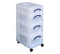 Really Useful Box Tower Clear 1 x 4,0 L + 3x 9 Litre Capacity