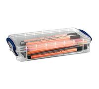 Really Useful Box 0.55 Litre Storage Box, Clear