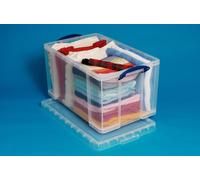 Really Useful Boxes Large Clear Lidded Storage Box 5 Litre-84 Litre Multi-Pack