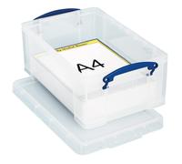 Really Useful Box Plastic Storage 9 Litre Black 255 x 395 x 155 mm