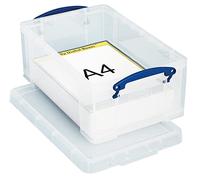 Really Useful Box Plastic Storage 9 Litre Black 255 x 395 x 155 mm