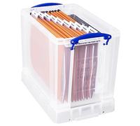 Really Useful Filing Box Plastic with 10 suspension files A4 19 Litre W290xD255xH395mm Ref 19C&10susp