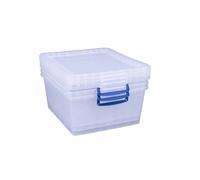 Really Useful 17.5L Nestable Storage Box - Clear, Clear