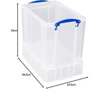 Really Useful Storage Box 19XL Litre, Clear