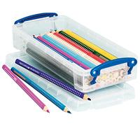 Really Useful Plastic Storage Box 0.55 Litre Clear (Pack of 10)