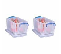 Really Useful Storage Box 14 Litre Open Front Clear, Clear