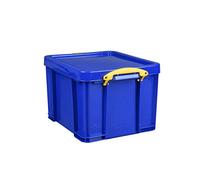 Really Useful Plastic Storage Box 35 Litre Solid Blue