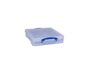 Really Useful Plastic Storage Box With Lid & Handles - 7 Litre Clear