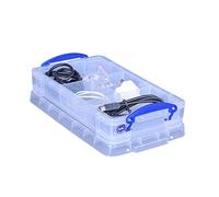 Really Useful Products 2.5 Litre Box with Insert, Pack of 4, Transparent Clear
