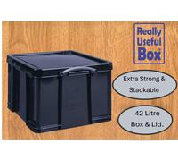 Really Useful 42L Plastic Storage Box - Clear