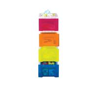 Really Useful Slimline 4 Drawer Storage Tower 6L Clear Assorted Colours