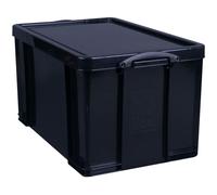 Really Useful Storage Box 84 Litre Solid Black
