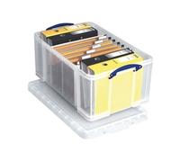 Really Useful Box Stackable Storage Box, 64 L, Clear, 710 x 440 x 310 mm