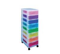 Really Useful Storage Tower 8 x 7 Litre Multicoloured Rainbow Drawers Free 24h