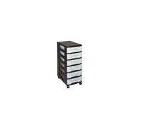 Really Useful Storage Tower with 6 Drawers Black