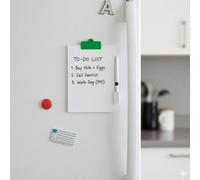 ReallyRecycle Dry Erase Fridge Whiteboard With Marker, A6 Size