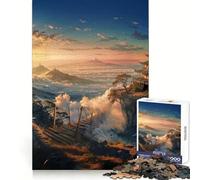 Realm Above The Clouds 1000 Piece Jigsaw Puzzles for Adults Teenagers Solid Logic Toy Quiet Fun Precision Cut Santa Wish Pick (50x75cm)