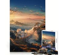 Realm Above The Clouds Jigsaw Puzzle 1000 Piece for Adults Think Smart Toy Family Joy Accurate Cut Fine Art Piece (38x52cm)