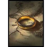 Realm Guard 100ct Textured TCG/MTG Card Art Sleeves (The Ring)