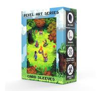 Realm Guard Pixel Art Series - 100ct TCG/MTG Textured Card Sleeves (Campfire)