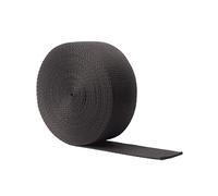 Realm Heavy Duty Polypropylene Webbing Strap Tape for Backpacks, Rucksack, Luggage/Cargo Strapping, Luggage (Black, 20mm - 5 metres)