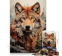 Realm of The Alpha Wolf Jigsaw Puzzle 1000 Piece for Adults Think Smart Toy Family Joy Accurate Cut Fine Art Piece (50x75cm)