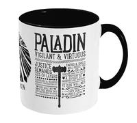 Realm One - Paladin Mug - World of Warcraft, Fantasy RPG D&D/Dungeons and Dragons Inspired Class - 11oz Capacity - Dishwasher & Microwave Safe