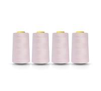 Realm Overlocking Sewing Machine Polyester Thread x Four 5000 Yards Cones White Black Natural Navy Red Grey (Light Pink)