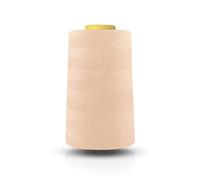 Realm Single Overlocking Sewing Machine Polyester Thread 5000 Yards Cones White Black Natural Navy Red (Peach)