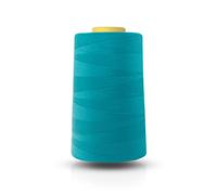 Realm Single Overlocking Sewing Machine Polyester Thread 5000 Yards Cones White Black Natural Navy Red (Turquoise)