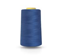 Realm Single Overlocking Sewing Machine Polyester Thread 5000 Yards Cones White Black Natural Navy Red (Royal Blue)