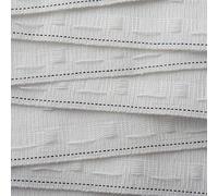 Realm White Pencil Pleat Curtain Header Tape, Detachable Curtain, Sizes 25mm 1 Inch, 50mm 2 Inch, 75mm 3 Inch (50mm / 2 Inch - 5 Metres)