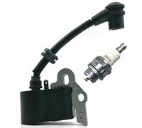 Realman 5783035-01 9288-332101 Ignition Coil Module With Spark Plug For Einhell MSB28 Partner T265CPS McCulloch MT260CLS MT265CPS MAC MB305CBS MAC426L T305CPS Grass Trimmer