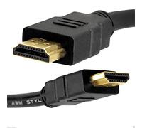 REALMAX® 1m 2m 3m 4m 5m 10m HDMI Cable High Speed Gold Premium Quality supports all 4K HD devices and gadgets (1m, Black)