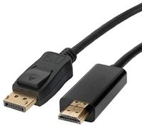 REALMAX® 2M DisplayPort to HDMI Cable DP Display Port to HDMI Adapter 4K HDTV 1080P Video Male to Male Converter Gold-Plated Cord for PC, HDTV, Monitor, Lenovo, Dell, HP, Asus Projector And Many More