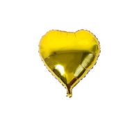 Realmax Heart Foil Balloon (Pack Of 10) Gold (One Size)