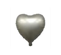 Realmax Heart Foil Balloon (Pack Of 10) Silver (One Size)