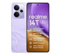 realme 14T Smartphone 5g, 8+256GB,5260 mAh Battery,Dimensity 6300 Chipset, IP69 Top-tier Waterproof, 50MP camera,120Hz Eye Protection Display,Lightning Purple,Amazon Exclusive (No Adapter)