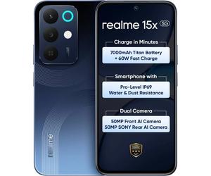 realme 15x 5G (Blue 6GB RAM,128GB) Dimensity 6300 6nm Octa-core Global Version.