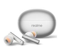 realme Air 6 True Wireless Earbuds, 50dB Active Noise Reduction, Hi-Res Sound, LHDC, 12.4mm Dynamic Bass Driver, 6 Mics Clear Call, 40H Battery, Bluetooth 5.3, IP55 Water Resistance, Flame Silver