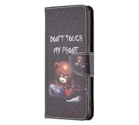 Realme C63/C61 Case, 3D Painting Shockproof PU Leather Flip Notebook Wallet Cover with Magnetic Closure Kickstand Card Holders Soft TPU Bumper Protective Skin for Realme C63/C61 Little bear